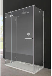 Radaway Cabina dus patrata cu usa batanta si 2 pereti Radaway Euphoria KDJ+S 100x100x100 cm (383612-01R/383220-01R/383052-01/383032-01)
