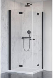 Radaway Cabina dus dreptunghiulara cu usi batante Radaway Nes Black KDD B 90x100 cm, profil negru (10024090-54-01L/10024100-54-01R)
