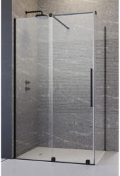 Radaway Cabina dus dreptunghiulara cu usa glisanta Radaway Furo Black KDJ 130x120 cm, profil negru (10104672-54-01L/10110630-01-01/10113120-01-01)