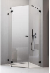 Radaway Cabina dus pentagonala cu usa batanta Radaway Essenza Pro Black PTJ 100x100 cm, profil negru (10100000-54-01L/10100300-01-01)