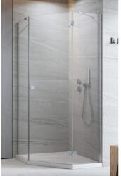 Radaway Cabina dus pentagonala cu usa batanta Radaway Essenza PTJ 90x100 cm (1385010-01-01R/1385056-01-01)