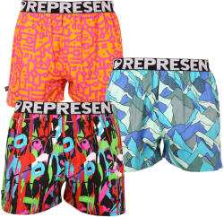 Represent 3PACK Boxeri largi bărbați Represent exclusive Mike (R2M-BOX-07313650) XXL (171354)