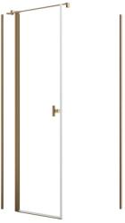 Radaway Cabina dus dreptunghiulara cu usa batanta Radaway Nes Brushed Copper KDJ II 120x90 cm, profil cupru periat (10032120-93-01R/10039090-01-01)