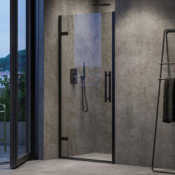 RAVAK Usa dus batanta Ravak Cool COSD1 80 80xH195 cm, montaj in nisa, profil negru (X0VV40300Z1)
