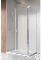 Radaway Cabina dus dreptunghiulara cu usa batanta si perete fix Radaway Nes 8 KDS II 110x90 cm, sticla securizata 8 mm (10087110-01-01R/10080090-01-01)