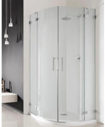 Radaway Cabina dus semirotunda asimetrica cu usi batante Radaway Euphoria PDD 90x100 cm (383001-01L/383003-01R)