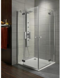 Radaway Cabina dus dreptunghiulara cu usi batante Radaway Almatea KDD 90x80 cm, sticla transparenta (32187-01-01N)