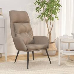 vidaXL Scaun de relaxare, gri taupe, piele întoarsa artificiala GartenMobel Dekor (341280)