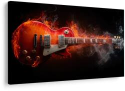 Dovido Tablou chitară electrică în flăcări - 40x30