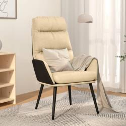 vidaXL Scaun de relaxare, crem, material textil GartenMobel Dekor (341121)