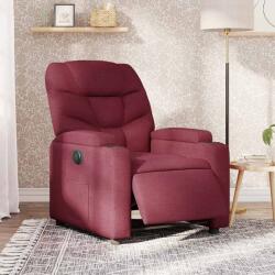 vidaXL Fotoliu rabatabil electric, rosu vin, material textil GartenMobel Dekor (3204575)