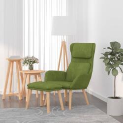vidaXL Scaun de relaxare cu taburet, verde deschis, catifea GartenMobel Dekor (3097823)