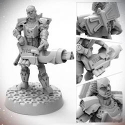 LexShop Starfinder Half-Orc Soldier (5901414670290) Figurina
