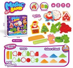 Man Yuk Toys Karácsonyi Kreatív Homokgyurma - 16 db-os szett (669C-4) - jateknet