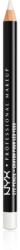 NYX Professional Makeup Eye and Eyebrow Pencil creion de ochi cu trasare precisă culoare 918 White Pearl 1.2 g