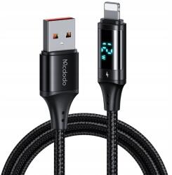 Mcdodo Adat-és töltőkábel, Mcdodo, gyorstöltés Lightning USB 36W, Apple CarPlay / Android auto / iPhone 5 / 6 / 7 / 8 / X / XS / XR / SE / 11 / 12 / 13 / 14 / Plus / Pro / Max, 1M, Fekete (KF2358970)