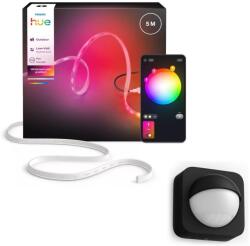 Philips - Bandă LED RGBW dimerizabilă pentru exterior Hue FLUX 5m LED/30W/230V + senzor de mișcare (P7212A)