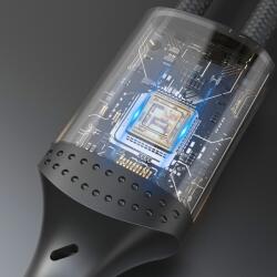 Dudao L3CC töltő- és adatkábel, 2x USB-C, 60W, 1.2m, Fekete