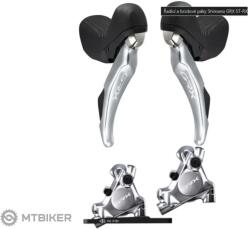 Shimano GRX BR-RX820/ST-RX810 váltó/hidraulikus fék, bal + jobb, 2x11, flat mount, ezüst