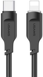 USAMS US-SJ566 20W USB Type-C - 8 tűs kábel 1.2m LED, fekete (SUNS0232-B)
