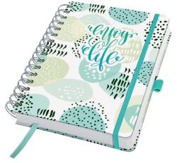 Sigel Naptár, A5, heti, dátumozatlan, kemény borító, SIGEL „Jolie, Mint Inspiration (SIJP201)
