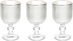 Tognana ECLIPSE áttetsző talpas pohár készlet 3 darab 260 ml (N3585Q4TRFO)