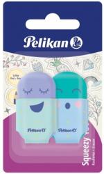 Pelikan Radiera Squeezy You, 4 motive/culori, pastel, 2 buc/set, Pelikan 606219
