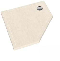 Schedline Sharper Cashmere Stone cădiță de duș pentagonală 80x80 cm bej 3S. S1PK-8080/PK/ST (3SS1PK8080PKST)