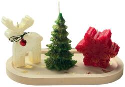 Aberto Design Candle Set (4 Pieces) Multicolor Christmas Candle Set2