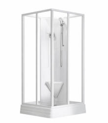 RAVAK Supernova cabină cu cădiță 80x80 cm pătrat alb luciu/sticlă transparentă 82644112Z1 (82644112Z1)