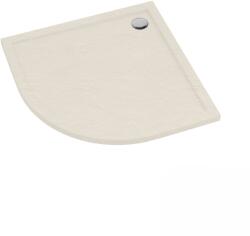 Schedline Sharper Cashmere Stone cădiță de duș semirotundă 80x80 cm bej 3S. S1O-8080/PK/ST (3SS1O8080PKST)