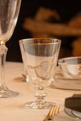  Hermia Wine Glass Set (4 Pieces) Gold Transparent Pure 280