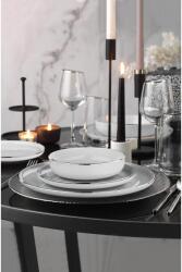 Hermia Dinner Set (24 Pieces) White Silver MOD24Y2540220