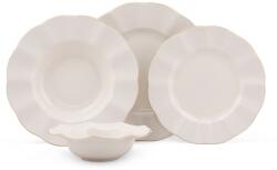  Elegáns Porcelán Étkészlet - Krém-Arany - 24 darab (710KTP2482)
