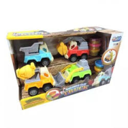 Man Yuk Toys Teherautó gyurmaszett 4 db járművel (SM8106) (SM8106)