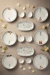 Hermia Breakfast Set (14 Pieces) Black White KH Moderna Morning