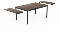 Keter Porto 160-240 kihúzható kerti asztal, walnut / grafit (270950) - pepita