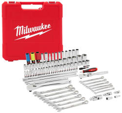 Milwaukee Dugókulcs és csillag-villáskulcs készlet 108 részes 1/4" & 3/8" & 1/2 (4932501845)