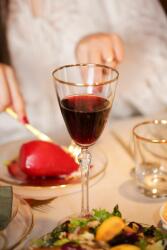  Hermia Wine Glass Set (4 Pieces) Gold Transparent Pure 255