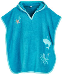 Playshoes Poncho de baie, bleu, băieti, S/L turcoaz/turcoaz (13F734)