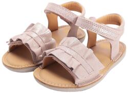 D. D. STEP sandale fată cu velcro sclipici roz (14BF6B)