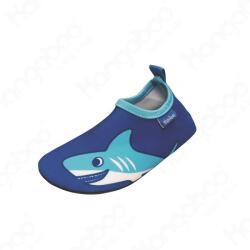 Playshoes Pantofi de apă, plaja, băieți, bleu shark, 18/29 rechin albastru/albastru (1150F7)