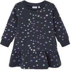 NAME IT rochie de model pufos fată albastru închis (13CFB6)