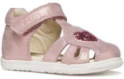 GEOX Sandale fete cu velcro varf închis, roz cu inimioara, 19-26 roz (14C104)
