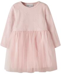 NAME IT Rochie casual fete, mâneca lunga, roz pudra, 92-122 roz (14EDA7)