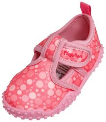 Playshoes Pantofi de apă. plaja fete, cu velcro, roz coral cu buline, 18-29 coral (14C50C)
