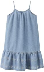 NAME IT Rochie fete blugi cu bretele si volane, bleu, 116-152 albastru deschis (14E463)
