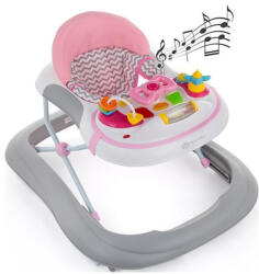 Petite&Mars Premergator bebe, fetite, cu melodii Monty Chevron - Roz Roz (131361)