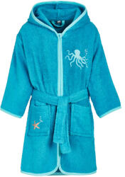 Playshoes Halat de baie, băiat, bleu, octupus, 86/128 turcoaz/turcoaz (13F72F)