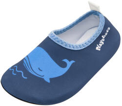 Playshoes Pantofi de apă, plajă, băieți, albastru inchis, balenă, 18/29 albastru închis/navy (13F71D)